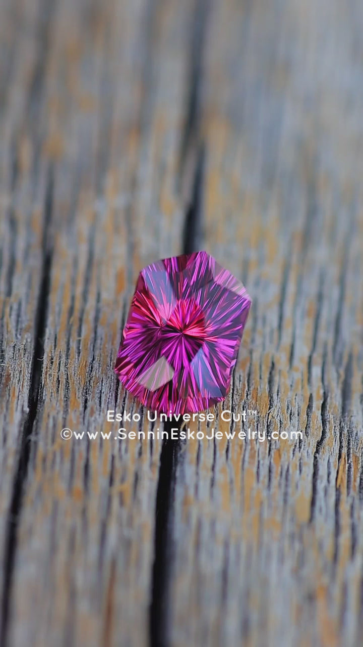 2.82 Carat Garnet Hexagonal Cushion - 9.6x6.4mm - Esko Universe Cut ™