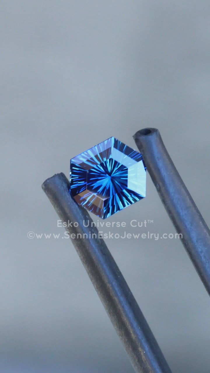 0.7 Carat Blue Sapphire Hexagon - 5.9x4.6mm - Esko Universe Cut ™