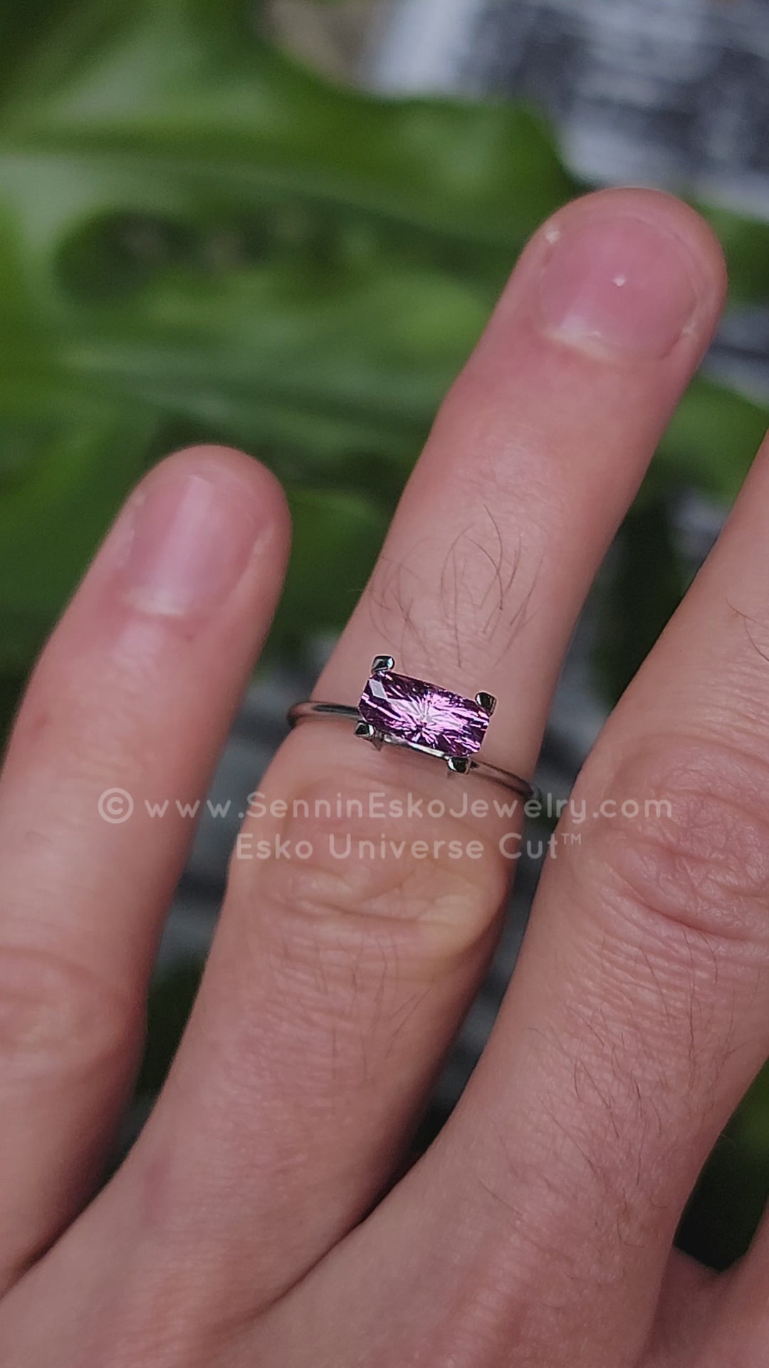 1.2 Carat Purple Sapphire Octgagon - 8.5x4.2mm - Esko Universe Cut ™