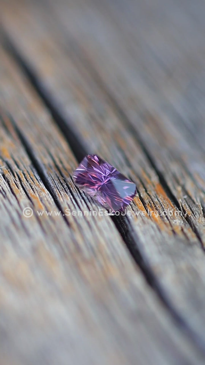 0.89 Carat Soft Purple Spinel Octagon  -  6.5x3.7mm - Esko Universe Cut ™