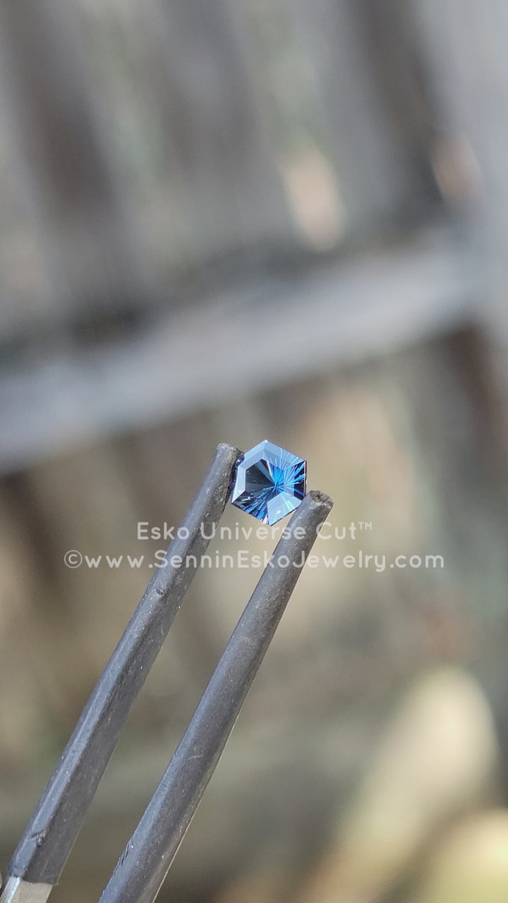 0.7 Carat Blue Sapphire Hexagon - 5.9x4.6mm - Esko Universe Cut ™