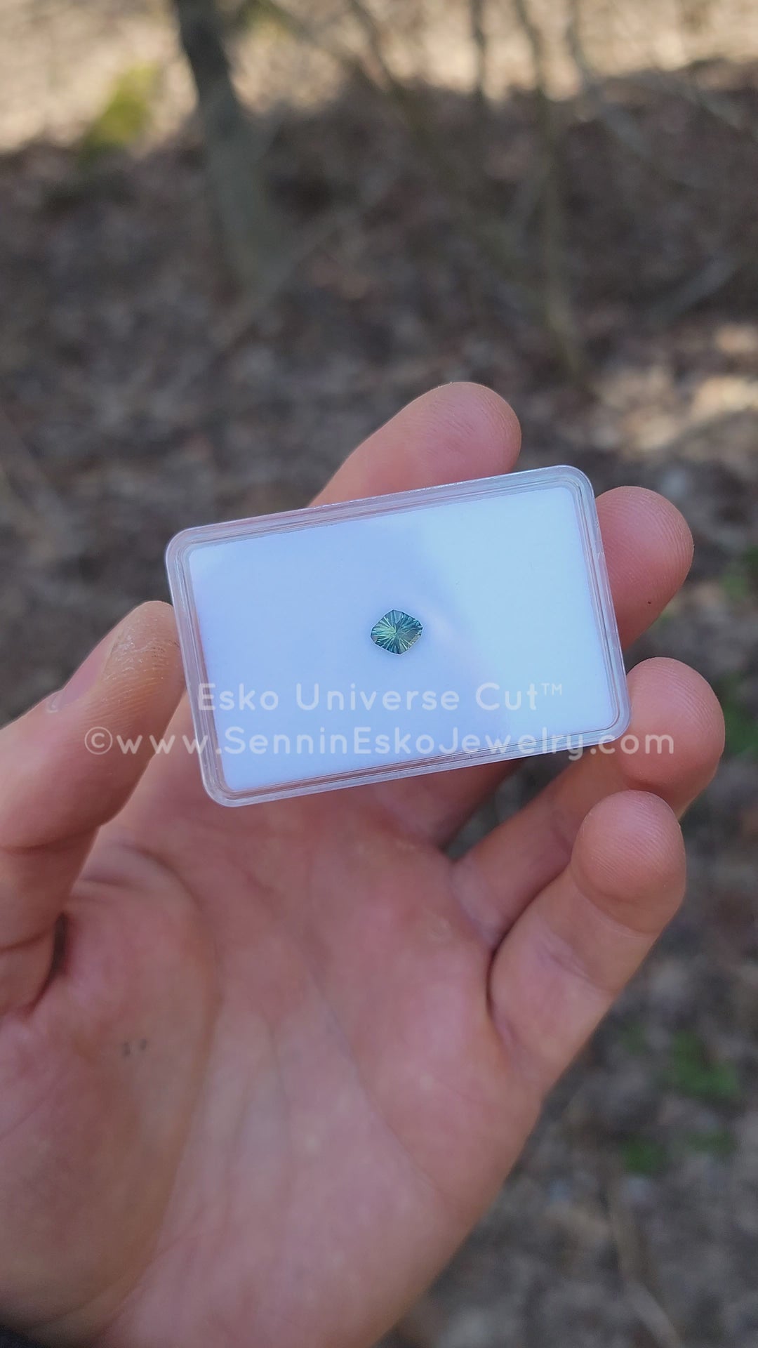 0.99 Carat Teal/Yellow Opalescent Sapphire - 6.9x6mm - Esko Universe Cut ™