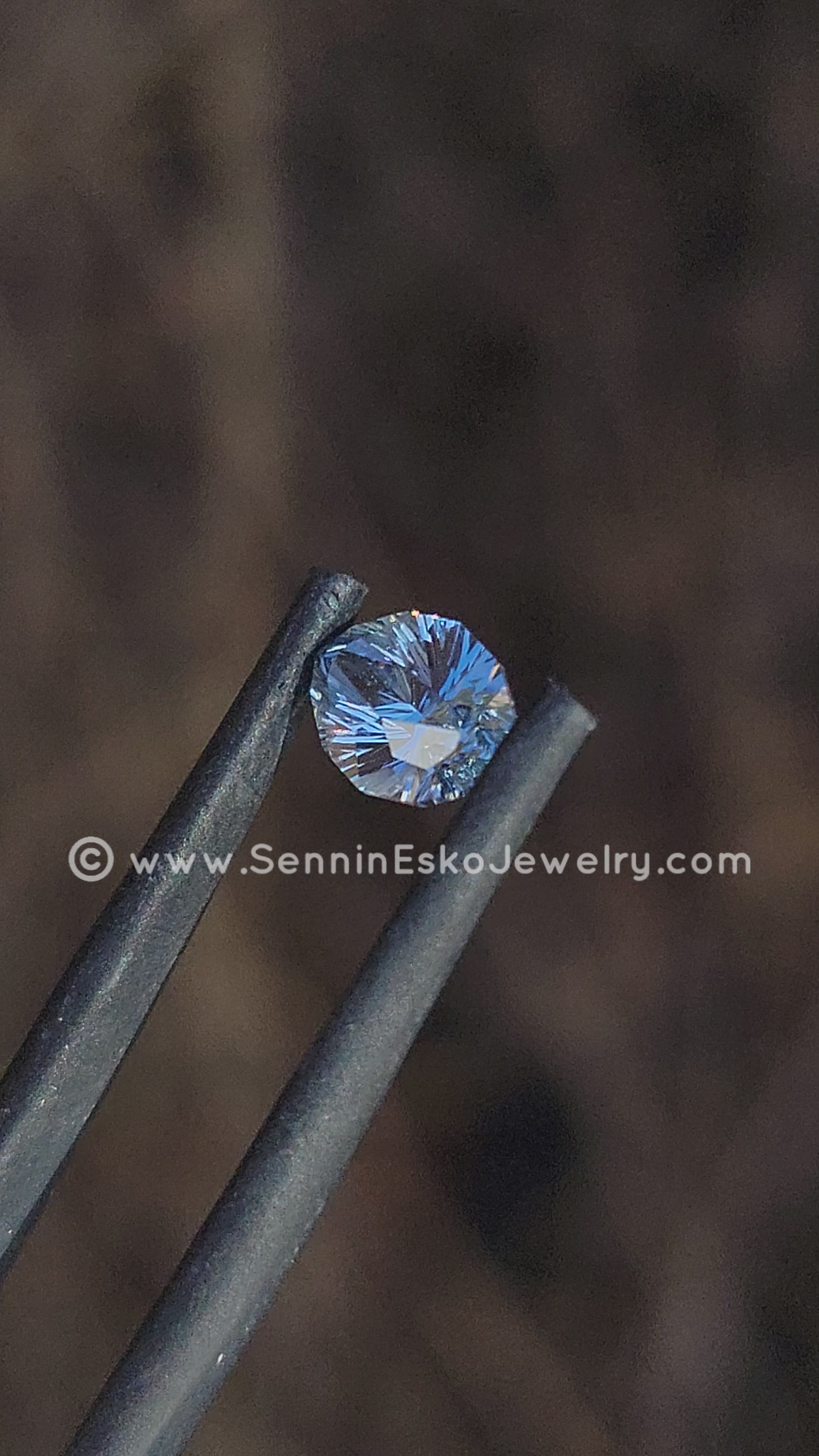 1.4 Carat Light Blue Sapphire Navette - Linear Galaxy Cut - 7.6x5