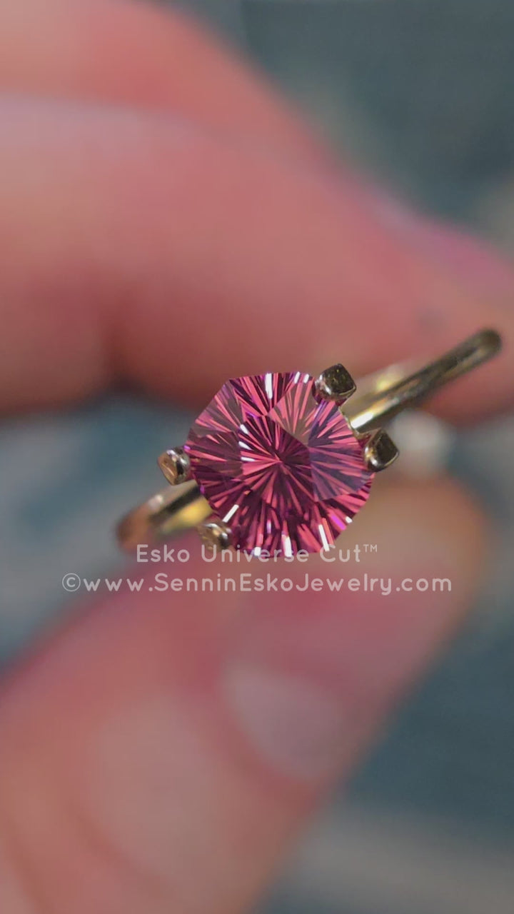 1.9 Carat Rosé Pink Garnet Hexagonal - 7.7x6.2mm - Esko Universe Cut ™