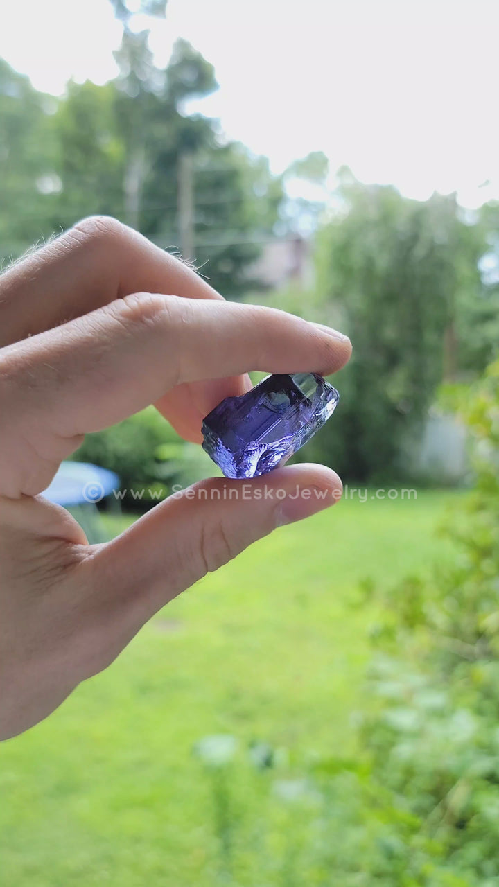 Private Listing - Custom Faceting for 120 carat Tanzanite Gem Rough