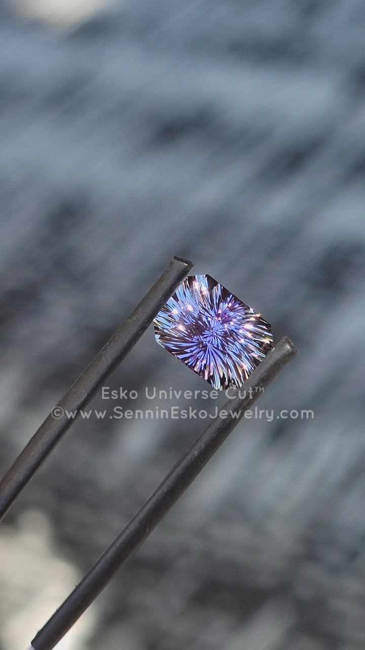 3.2 Carat Violet Tanzanite Octagon - 9.2x7.1mm - Esko Universe Cut ™