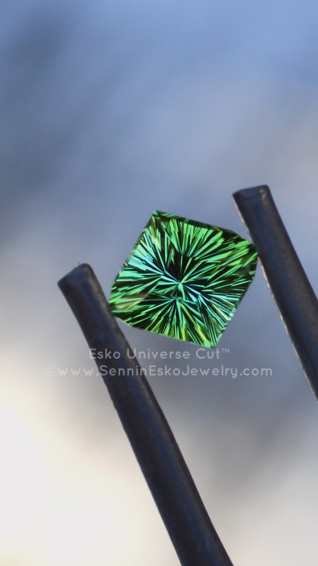 1.3 carat Mint/Olive Green Tourmaline Octagon - 8x7.3mm - Esko Universe Cut ™