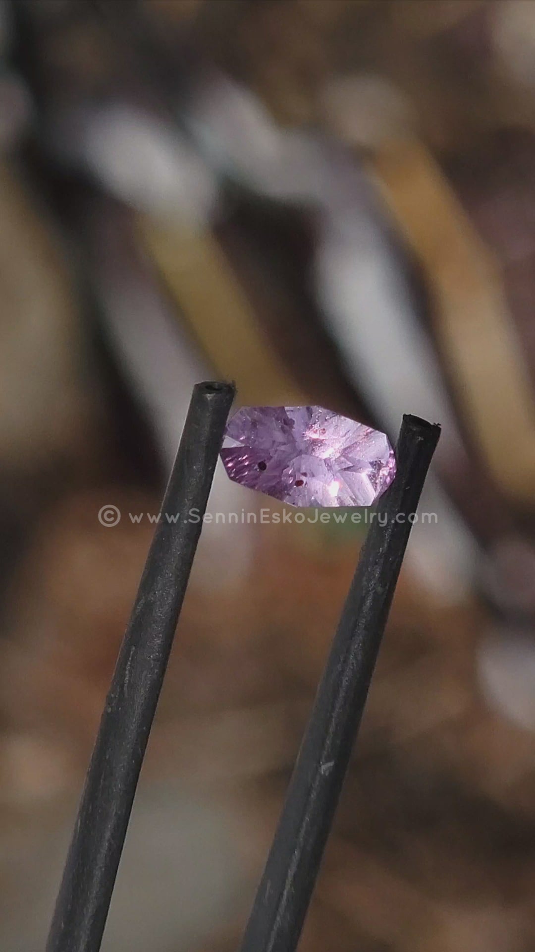 0.99 Carat Purple Sapphire Long Octagon - 8.7x4.7mm - Esko Placid Cut ™