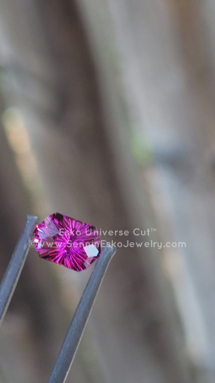 2.82 Carat Garnet Hexagonal Cushion - 9.6x6.4mm - Esko Universe Cut ™