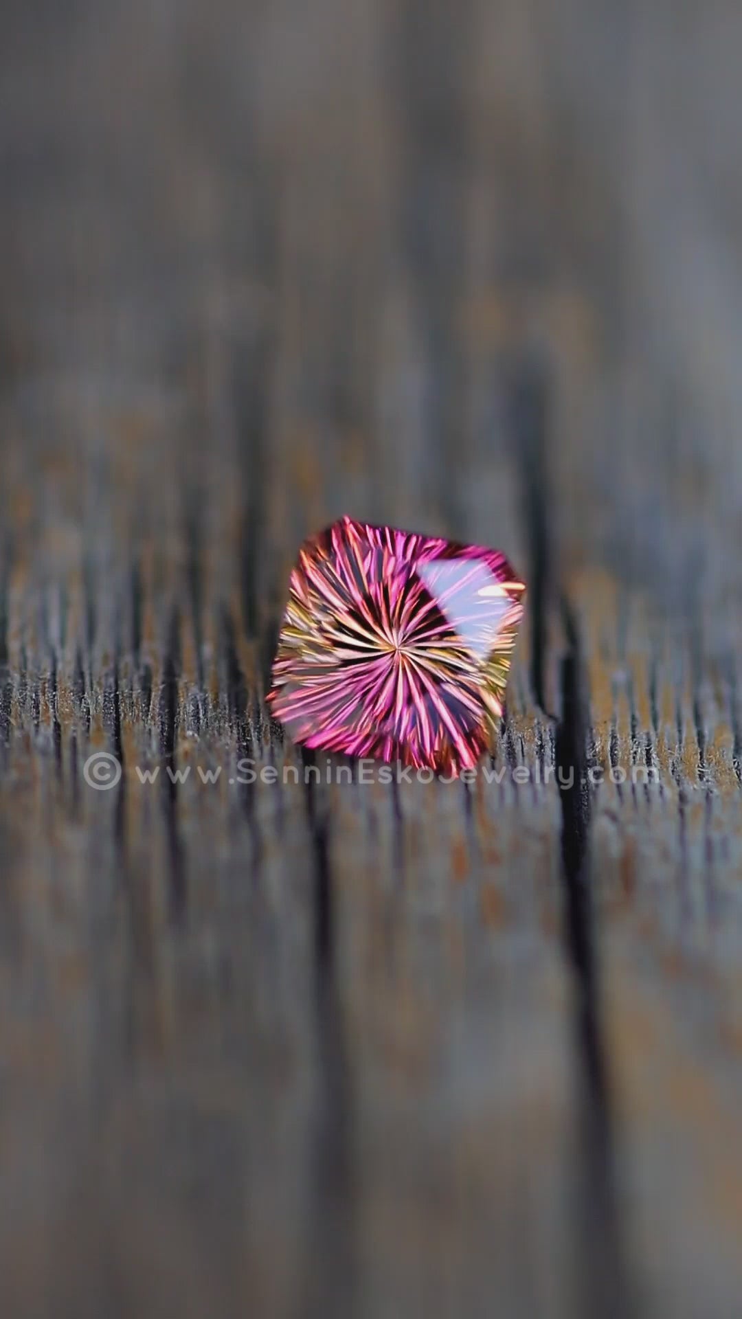 1.8 Carat Bi Color Sunset Tourmaline - 7.2x8.8mm - Esko Universe Cut ™