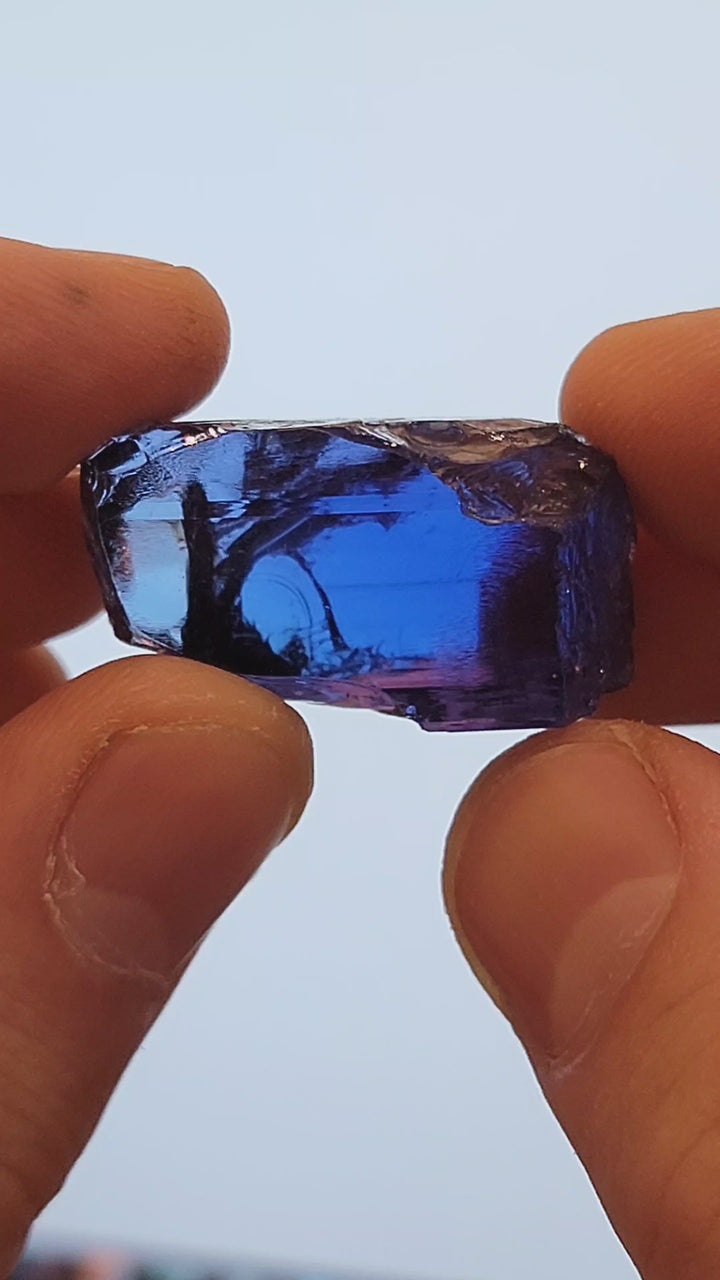 Private Listing - Custom Faceting for 120 carat Tanzanite Gem Rough