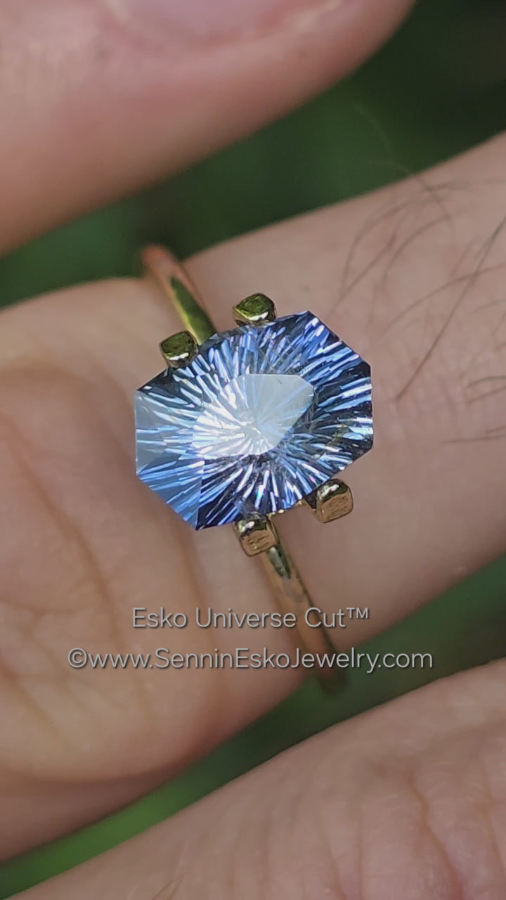 2.37 Carat Violet/Blue Sapphire Cushion - 9.3x6.9mm - Esko Universe Cut ™