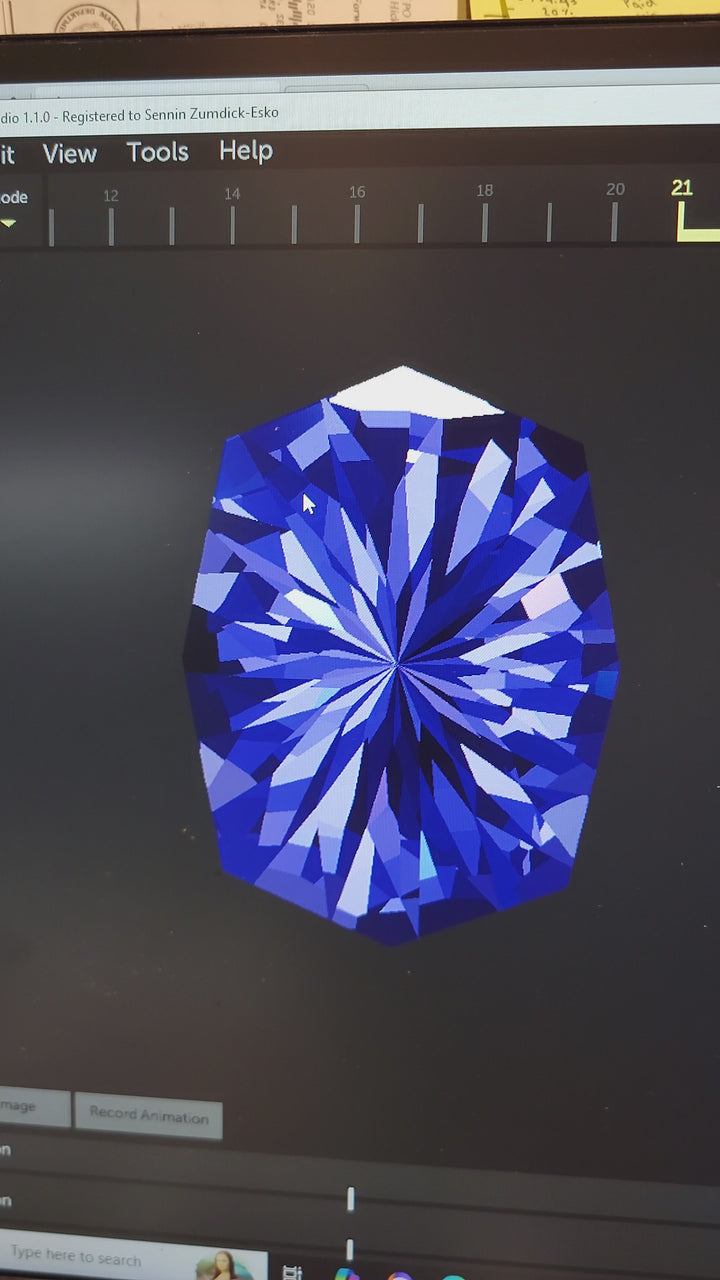 Private Listing - Custom Faceting for 120 carat Tanzanite Gem Rough