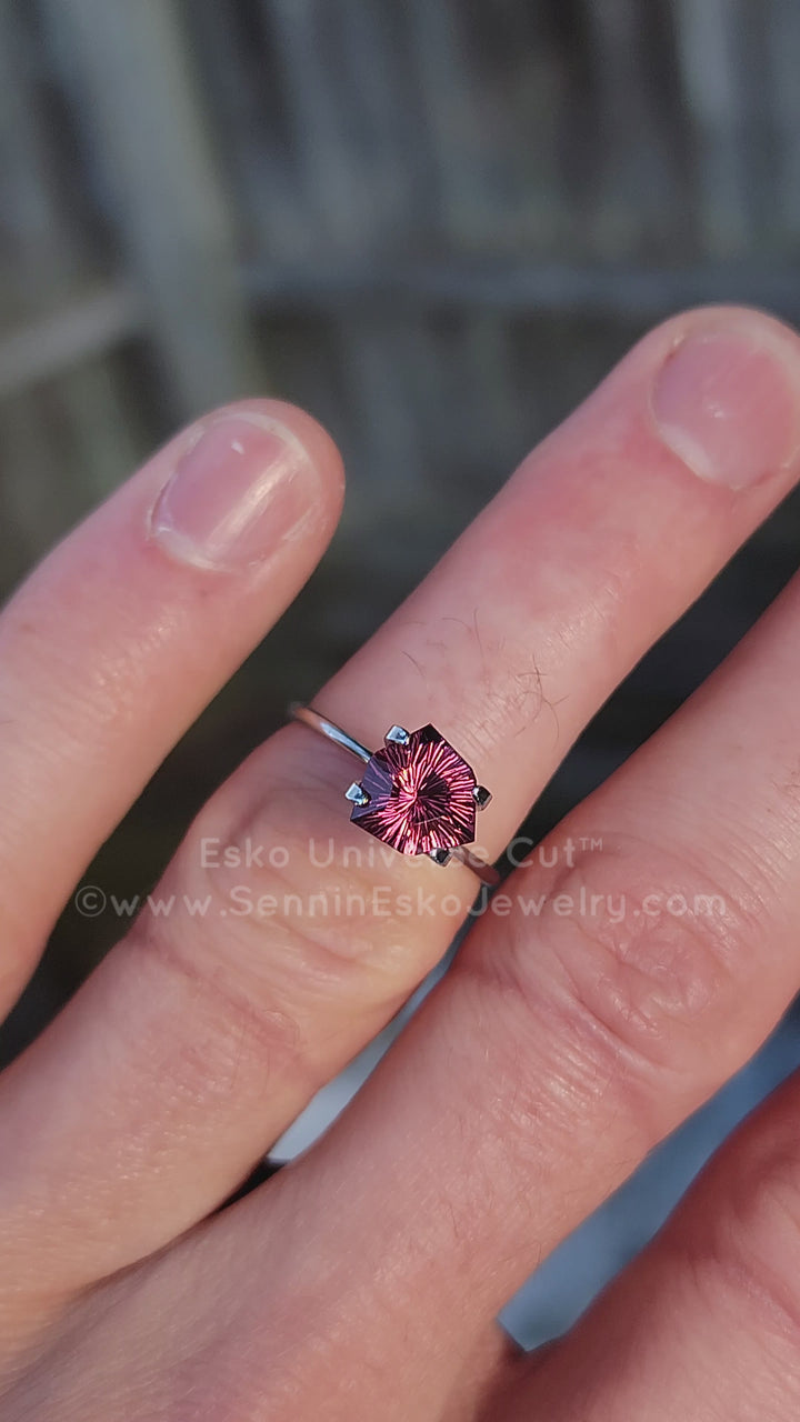 2.5 Carat Rose Garnet Trillion - 8.5mm - Esko Universe Cut ™