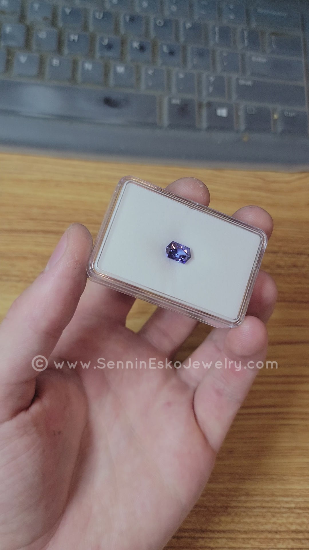 2.41 Carat Lavender Tanzanite Hexagon - 9.45x6mm - Specialty Cut