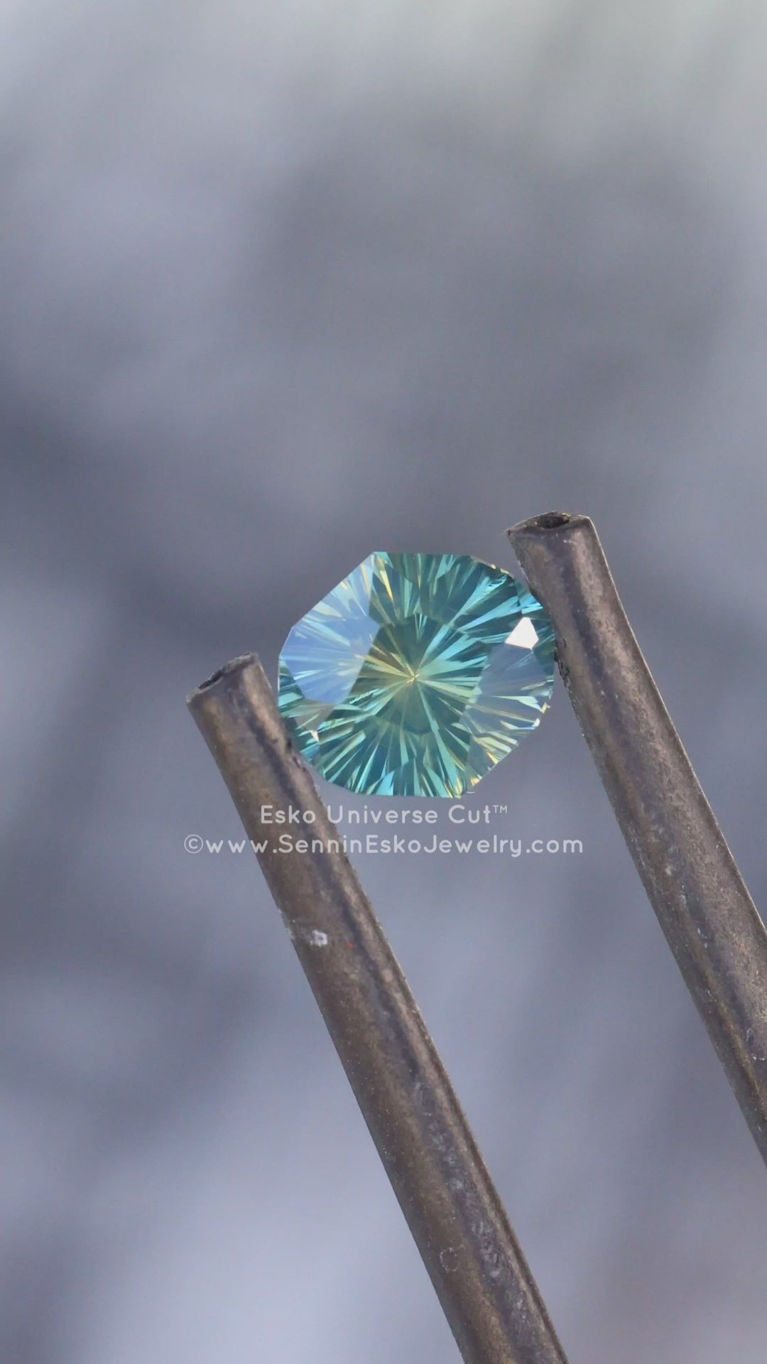 1.2 Carat Yellow/Green Opalescent Sapphire - 6.7x5.8mm - Esko Universe Cut ™