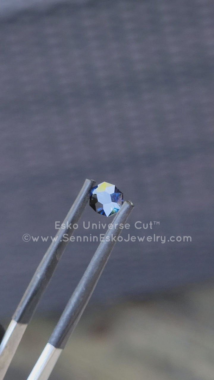 1.3 Carat Very Deep Blue Sapphire Navette - 7.2x5.5mm - Esko Universe Cut ™
