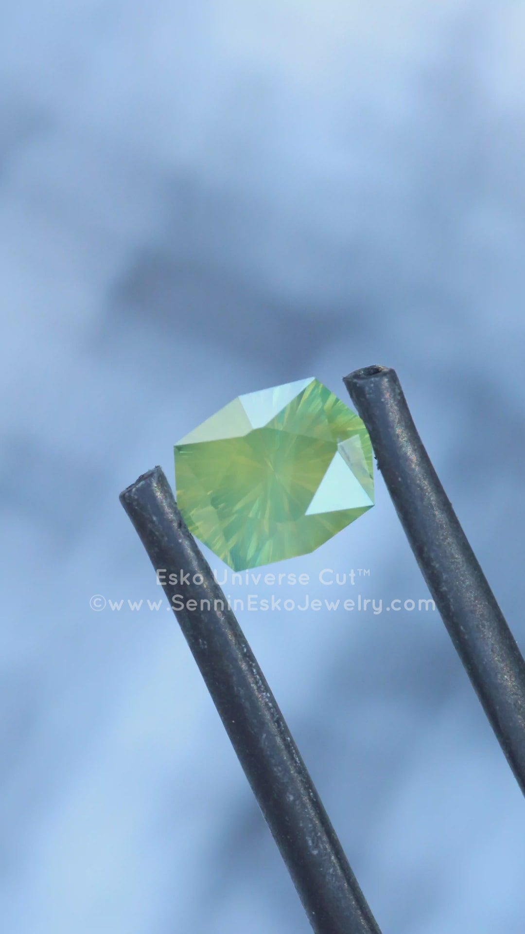 1.6 Carat Sleepy Olive Green Sapphire Octagonal Cushion - 7.7x6.2mm - Esko Universe Cut ™