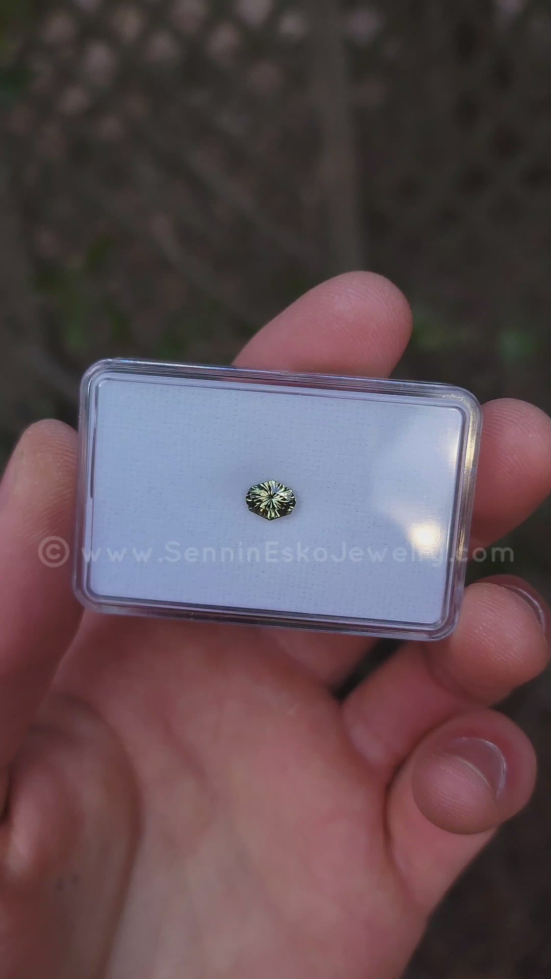 1.2 Carat Parti Green/Yellow Sapphire Cushion - 7.2x5.9mm - Esko Universe Cut ™