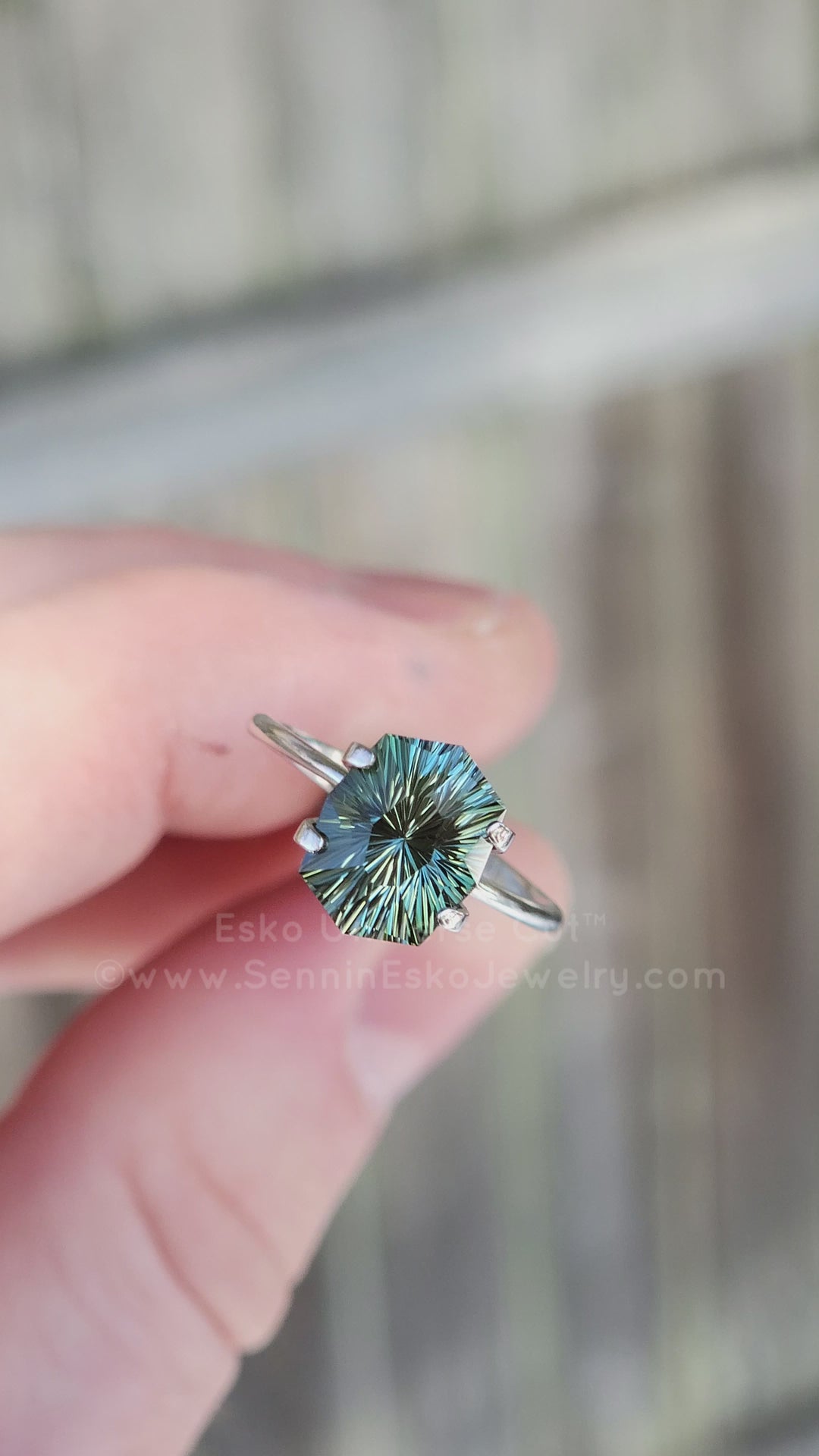 3.9 Carat Spring Green Tourmaline Octagon - 10.6x8.3mm - Esko Universe Cut ™