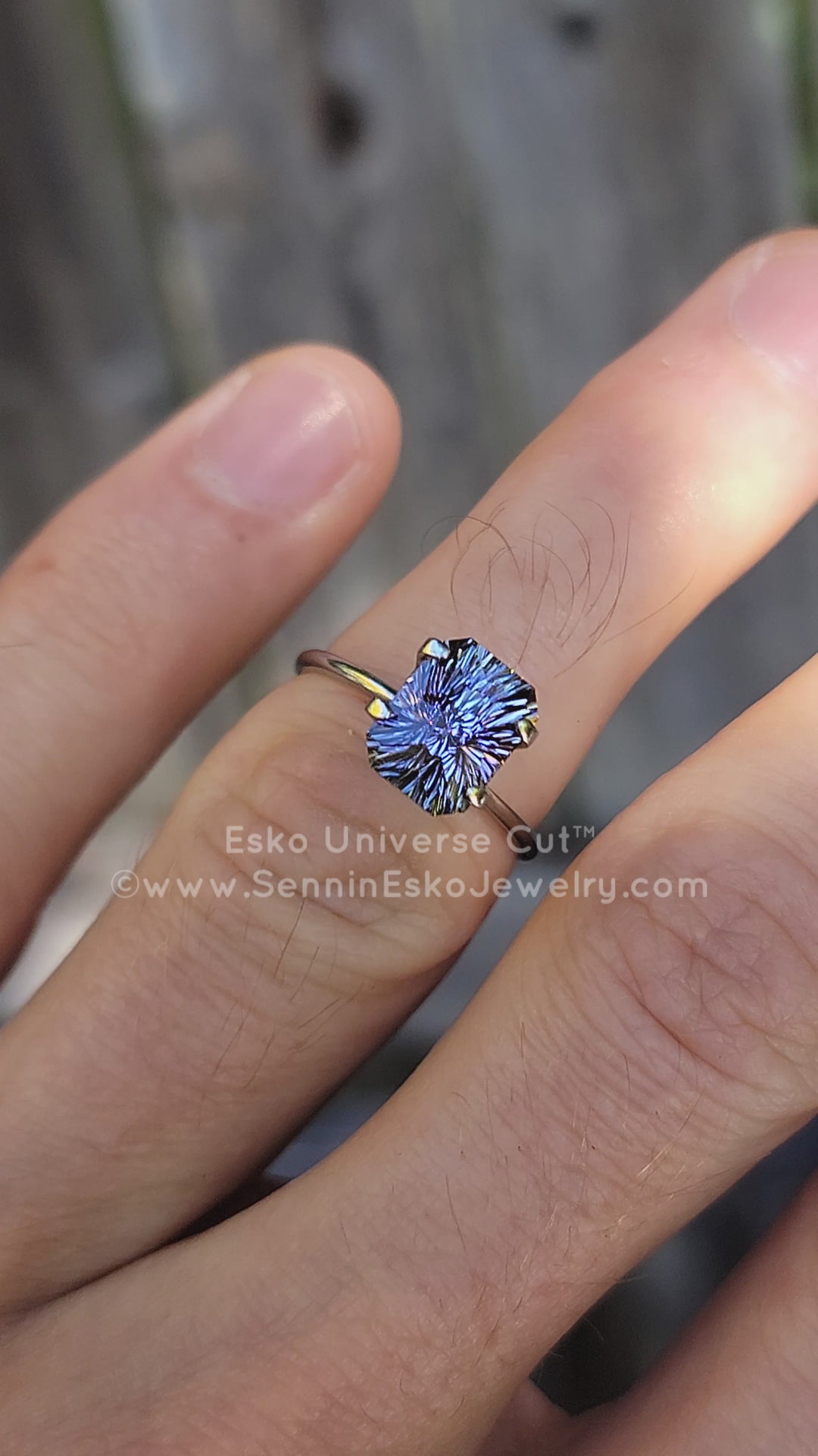 3.2 Carat Violet Tanzanite Octagon - 9.2x7.1mm - Esko Universe Cut ™