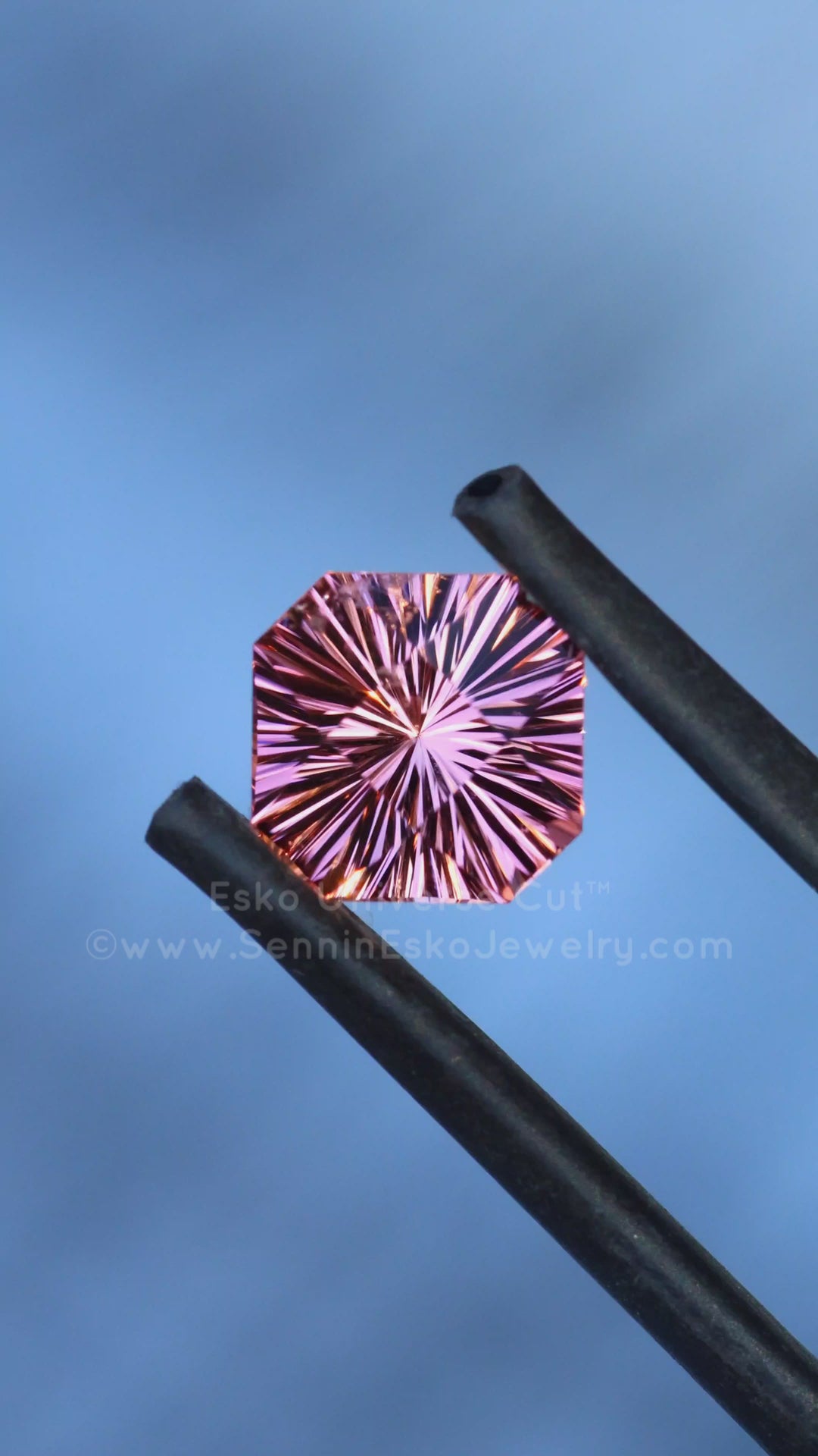 1.61 Carat Light Pink Tourmaline Square Octagon - 6.96x7.8mm - Esko Universe Cut ™