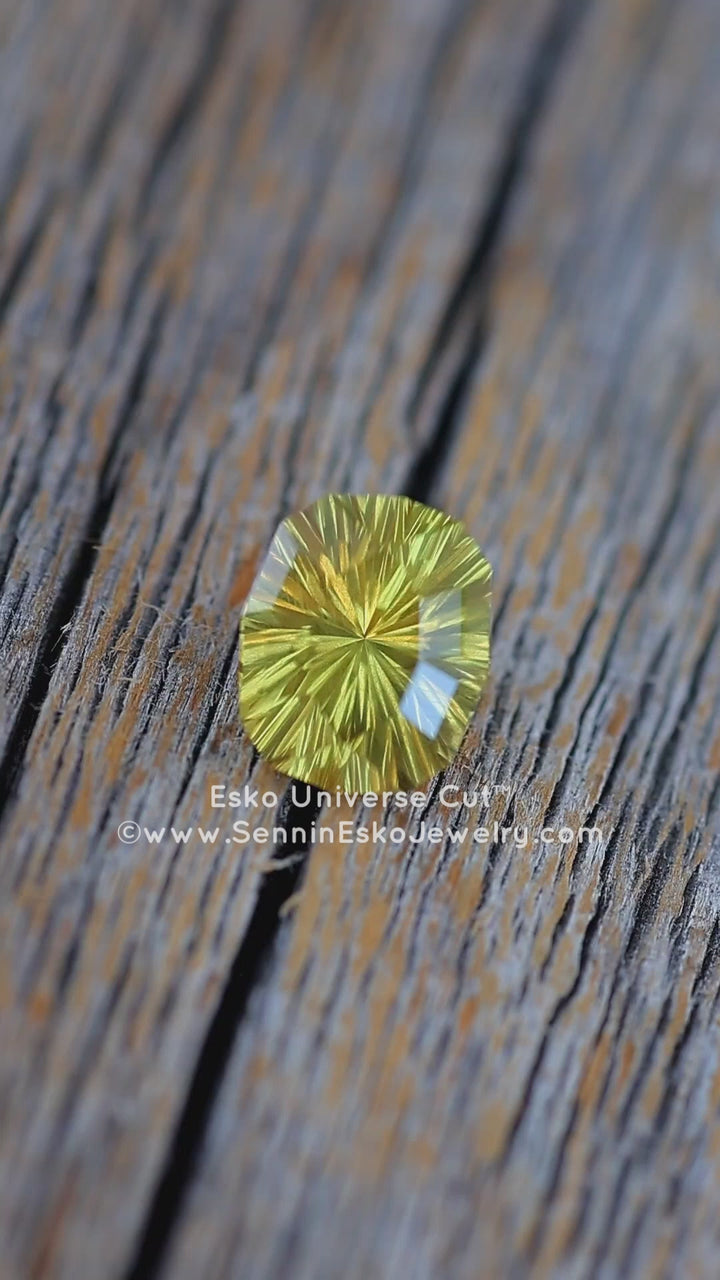 2.2 Carat Golden Sapphire Cushion - 8.2x6.8mm - Esko Universe Cut ™