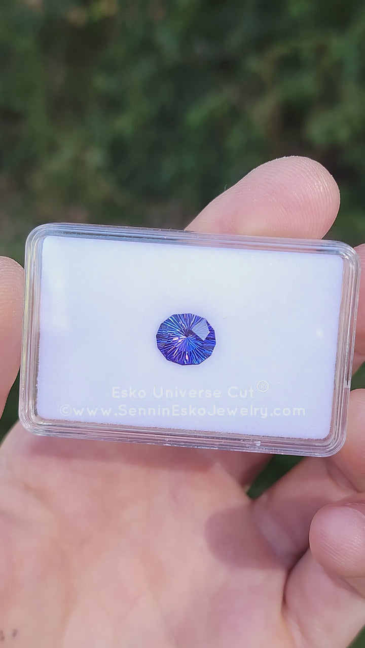 3.3 Carat Blue/Purple Tanzanite Oval - 10.5x9.1mm - Esko Universe Cut ®