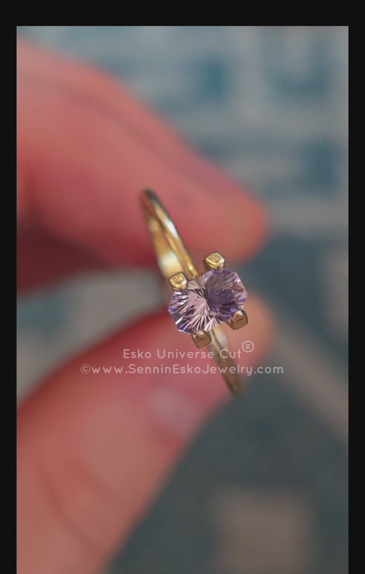 0.7 Carat Lilac Tanzanite Octagon - 5.8x3.9mm - Esko Universe Cut ®