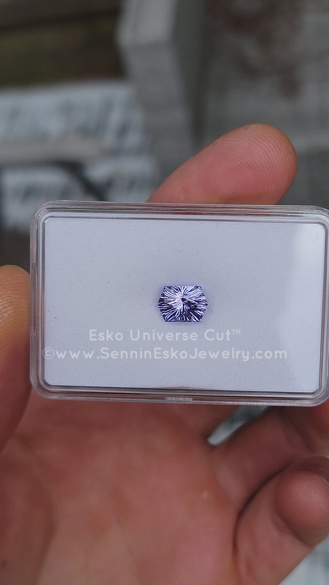 2.7 Carat Lavender Tanzanite Hexagon - 9.4x6.7mm - Esko Universe Cut ™
