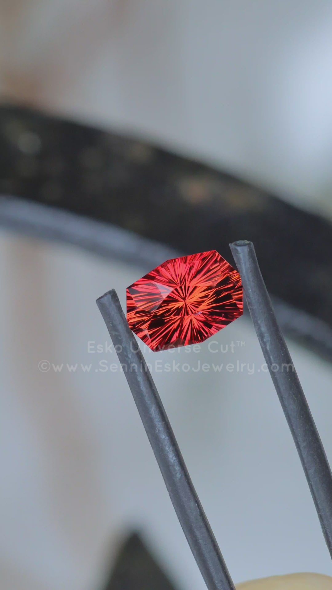 3.1 Carat Rubellite Tourmaline Long Cushion - 10.4x7.4mm - Esko Universe Cut ™