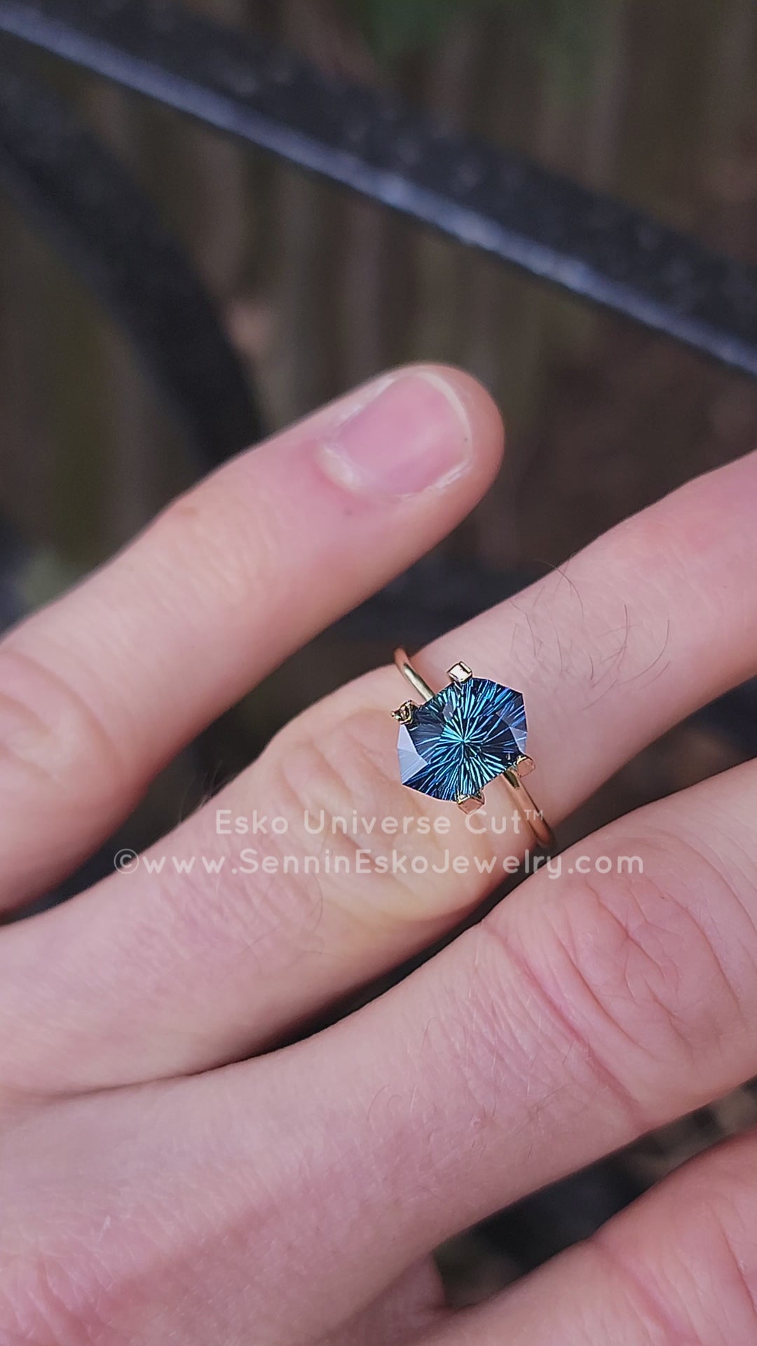 3.6 Carat Parti Sapphire Hexagonal Cushion - 6.1x4.2mm - Esko Universe Cut ™