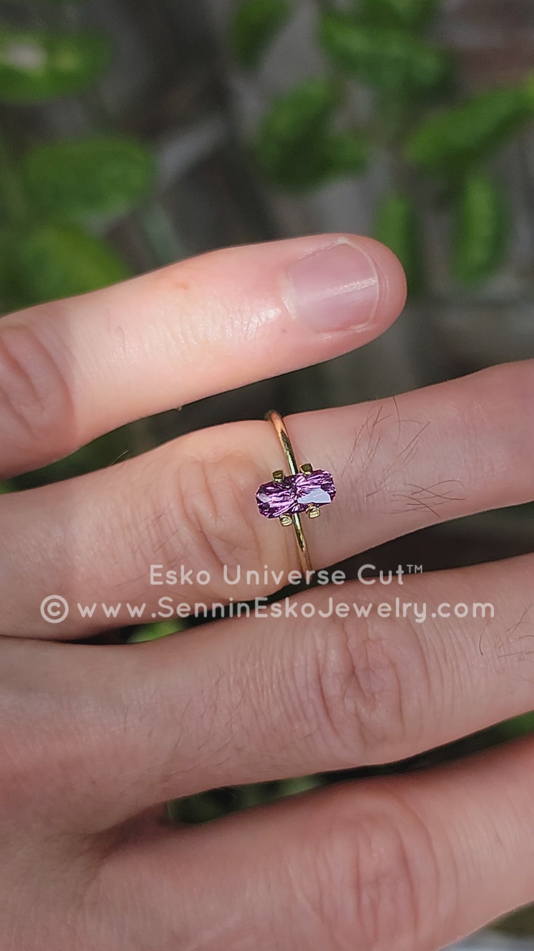 1.2 Carat Purple Sapphire Octgagon - 8.5x4.2mm - Esko Universe Cut ™