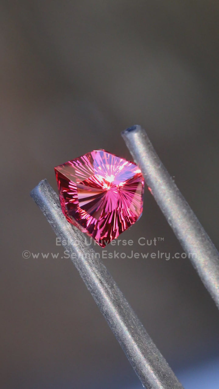 2.5 Carat Rose Garnet Trillion - 8.5mm - Esko Universe Cut ™