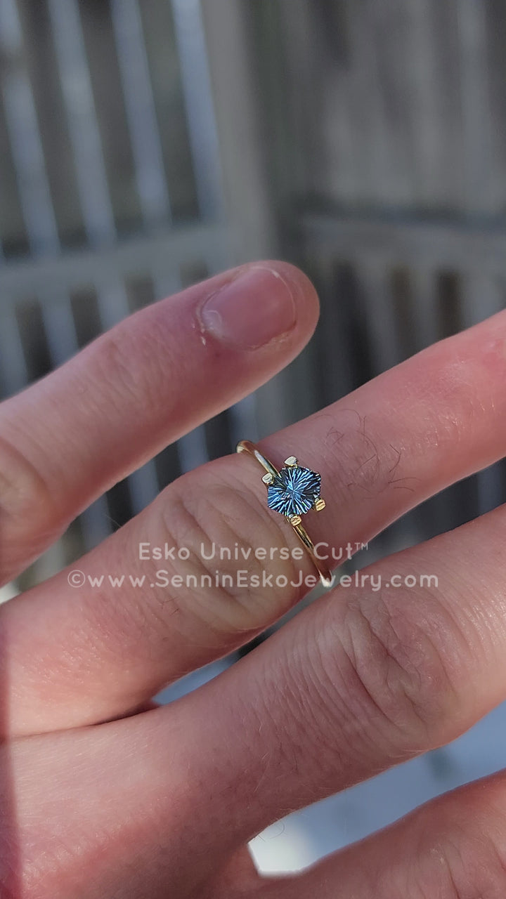 0.88 Carat True Blue Sapphire Octagon - 6.7x5.5mm - Esko Universe Cut ™