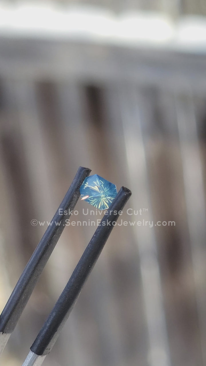 0.89 Carat Parti Sapphire Octagon - 5.9x4.3mm - Esko Universe Cut ™