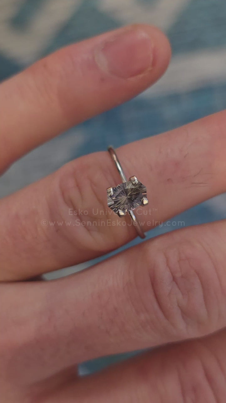 1.44 Carat Blue/Yellow Sapphire Octagon - 7.4x5.1mm - Esko Universe Cut ™