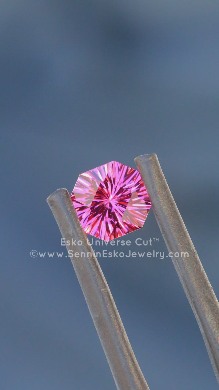 1.2 Carat Electric Pink Garnet Octagon - 6.2x5.8mm - Esko Universe Cut ™