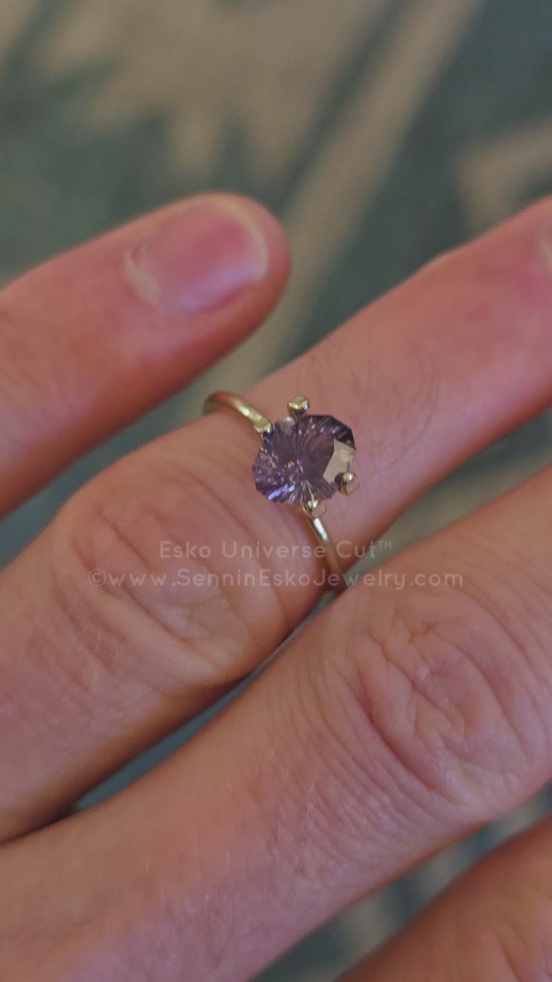 1.81 Carat Color Shifitng Purple/Blue Sapphire Do-Decagon - 8.5x7mm - Esko Universe Cut ™