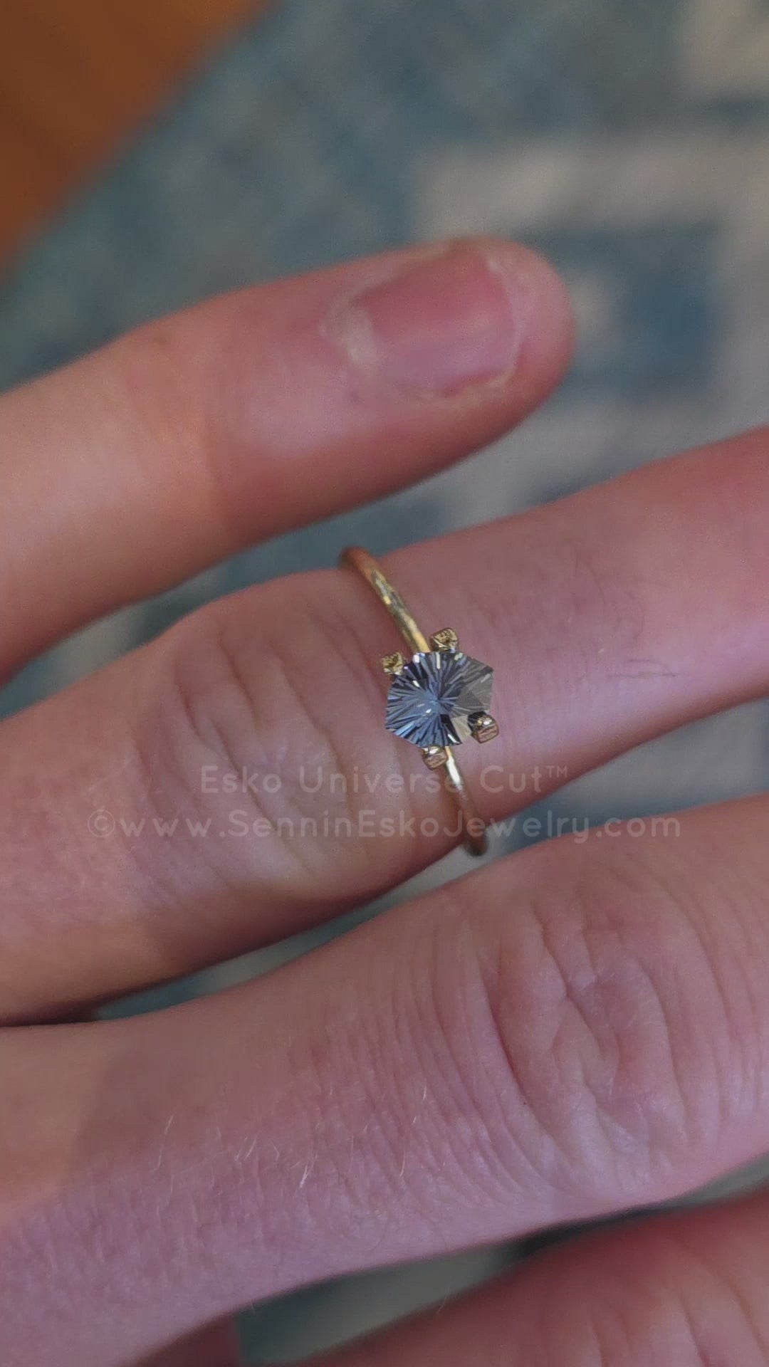 0.88 Carat True Blue Sapphire Octagon - 6.7x5.5mm - Esko Universe Cut ™