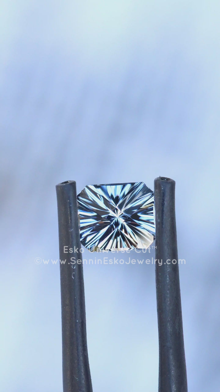 1.3 Carat Gray Tourmaline Octagon - 6.7x5.9mm - Esko Universe Cut ™