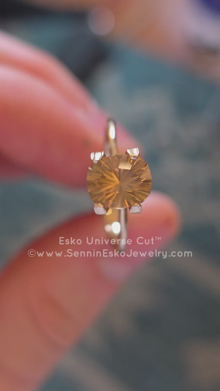 2.2 Carat Golden Sapphire Cushion - 8.2x6.8mm - Esko Universe Cut ™