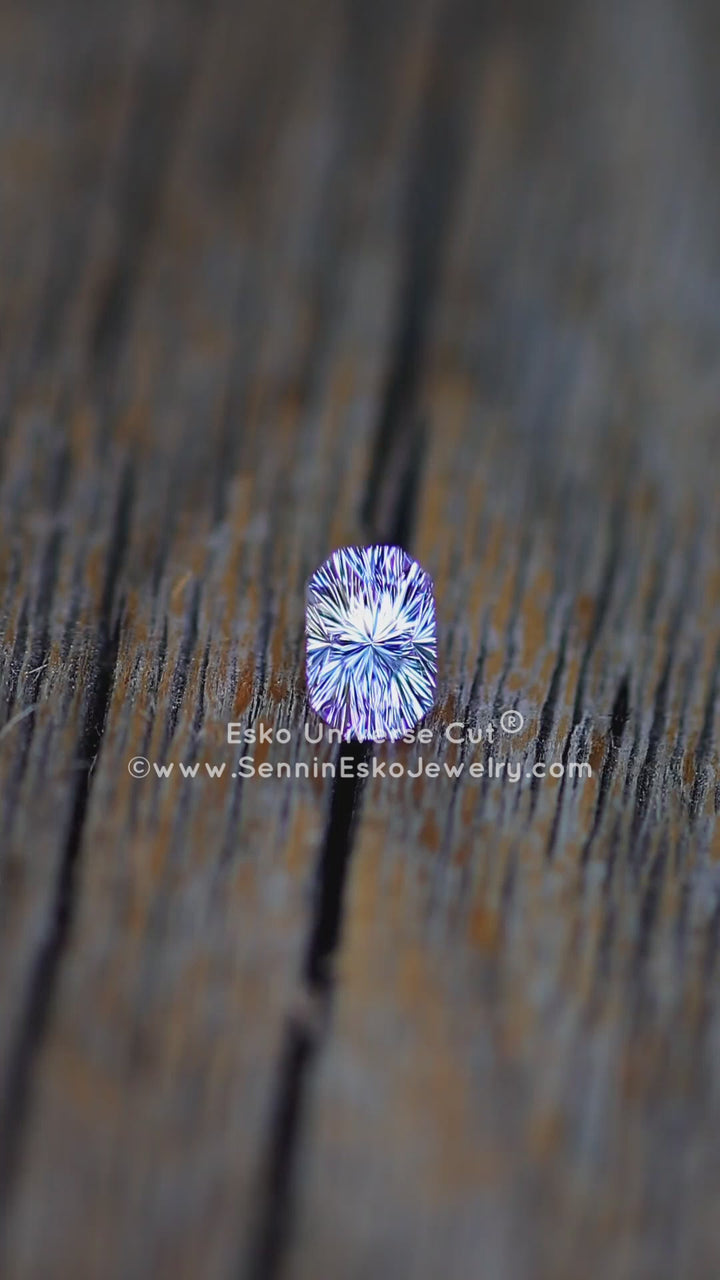 0.7 Carat Lilac Tanzanite Octagon - 5.8x3.9mm - Esko Universe Cut ®