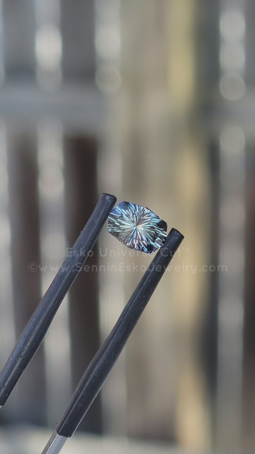 1.44 Carat Blue/Yellow Sapphire Octagon - 7.4x5.1mm - Esko Universe Cut ™