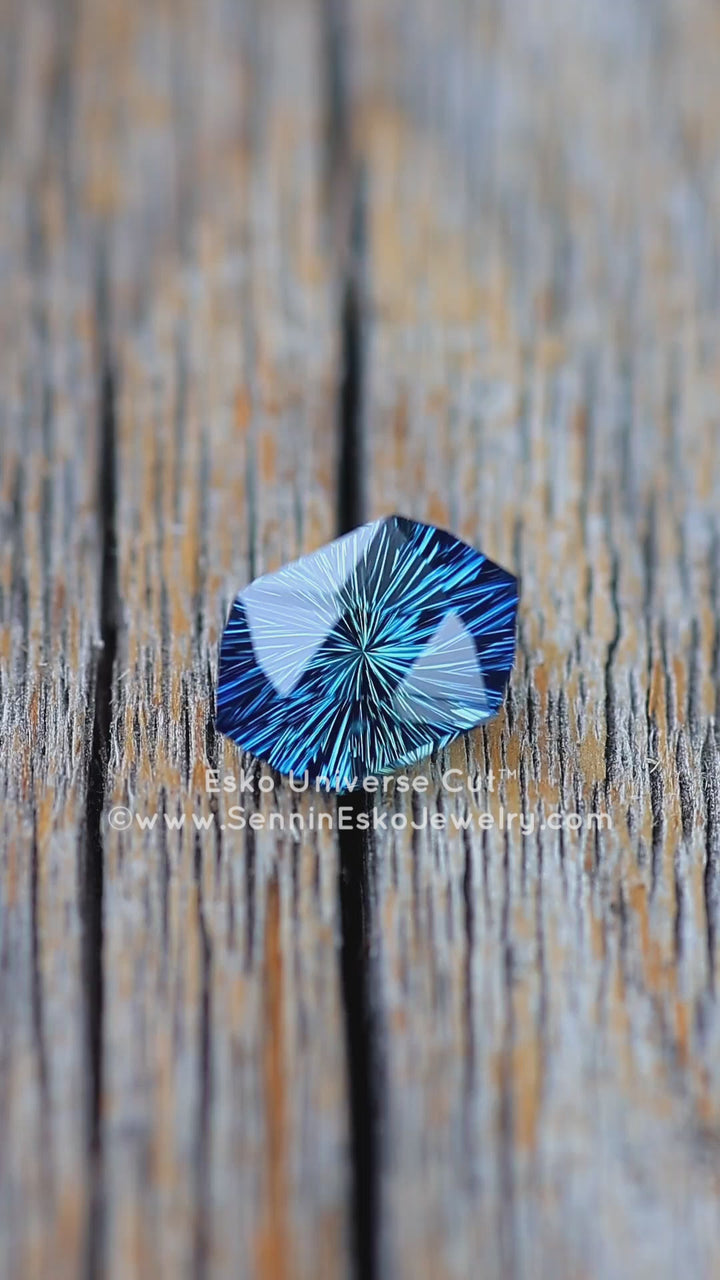 3.6 Carat Parti Sapphire Hexagonal Cushion - 6.1x4.2mm - Esko Universe Cut ™