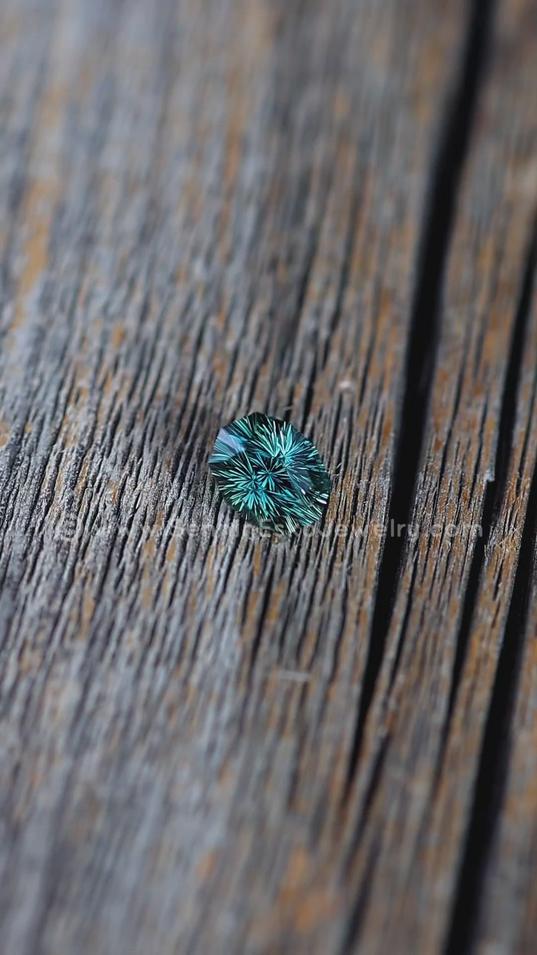 1.2 Carat Teal Sapphire Decagon - 6.9x5.2mm - Esko Universe Cut ™