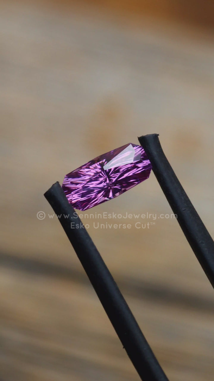 1.2 Carat Purple Sapphire Octgagon - 8.5x4.2mm - Esko Universe Cut ™