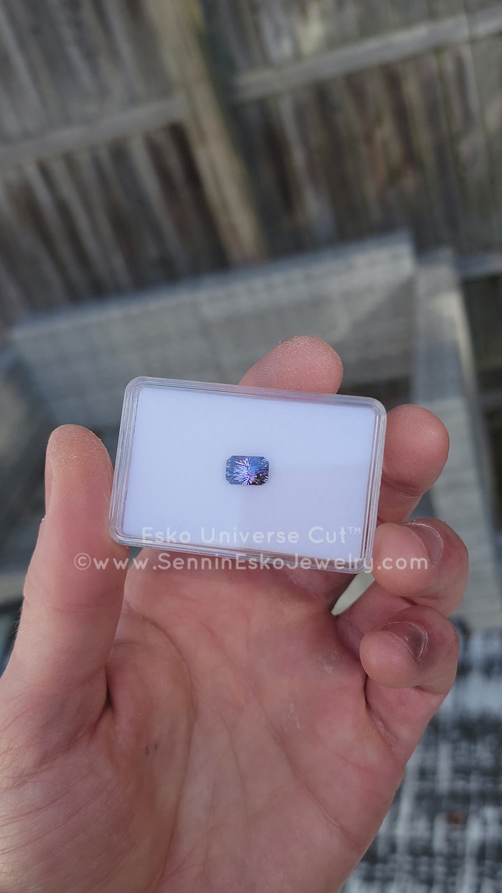2.94 Carat Indigo Tanzanite Octagon - 9.3x6.2mm - Esko Universe Cut ™