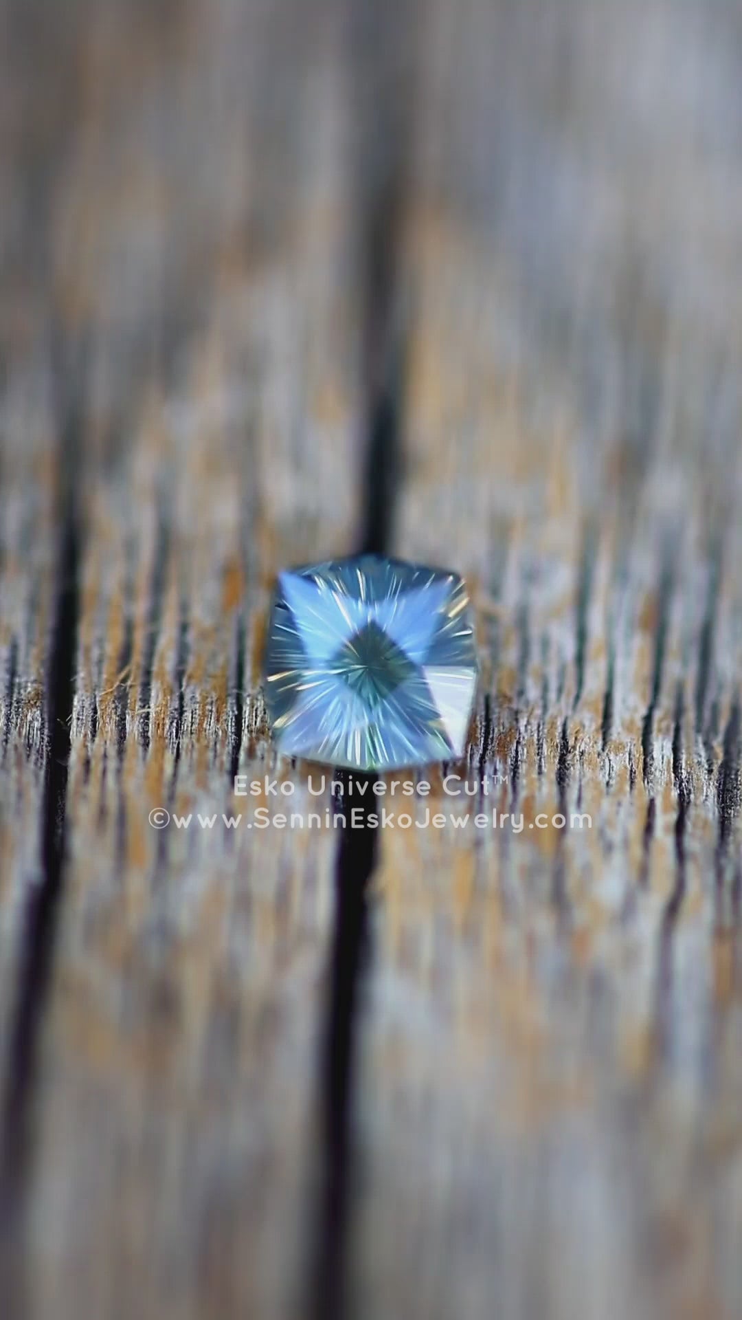 0.9 Carat Teal Sapphire Square Cushion - 5.6x6.5mm - Esko Universe Cut ™