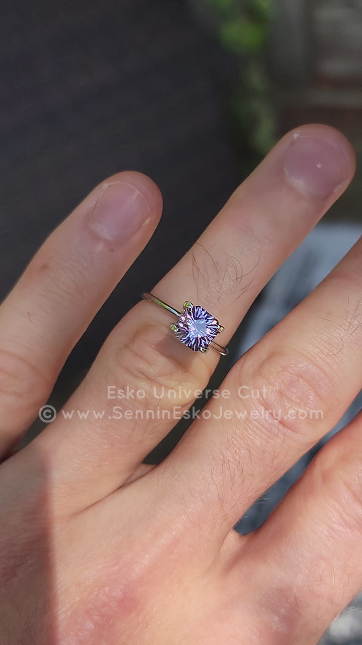 1.5 Carat Lilac Tanzanite Square Octagon - 6.7x7.8mm - Esko Universe Cut ™